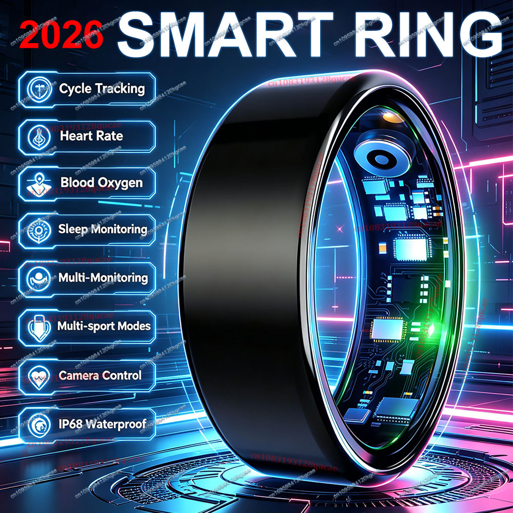 Health Monitors - New Smart Ring Heart Rate Blood