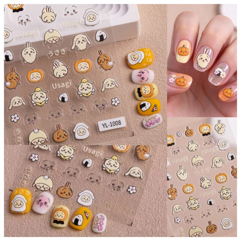 Cartoon Kawaii Nail Stickers U - Nail Art recension och pris