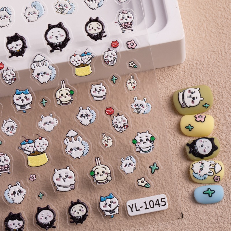 Cartoon Kawaii Nail Stickers U - Nail Art recension och pris