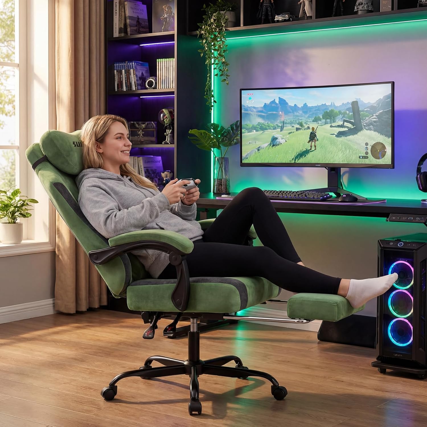 Fabric Video Gaming Chair, Erg - Massage recension och pris