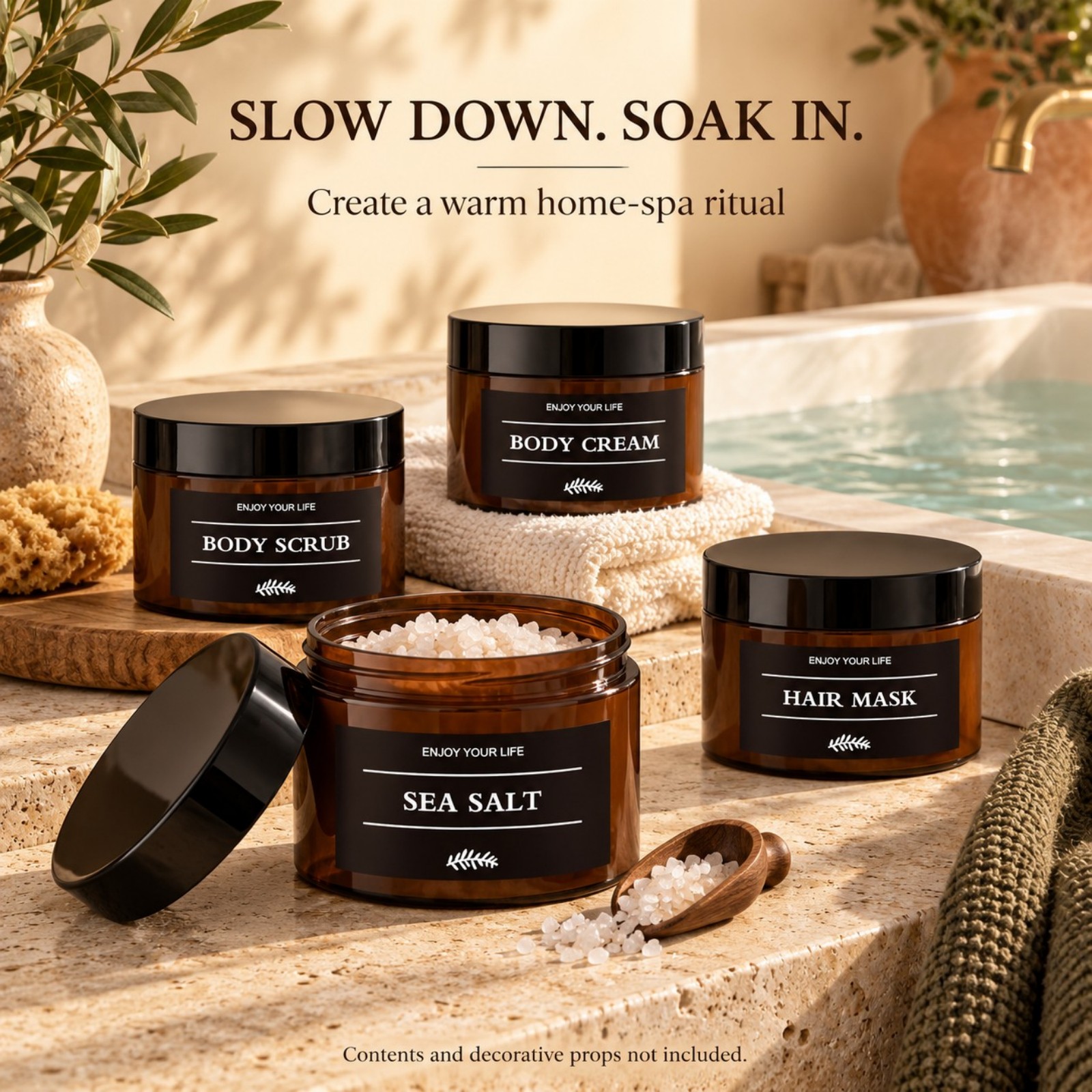 3PCS Bathroom Storage Jars wit - Hair Care recension och pris