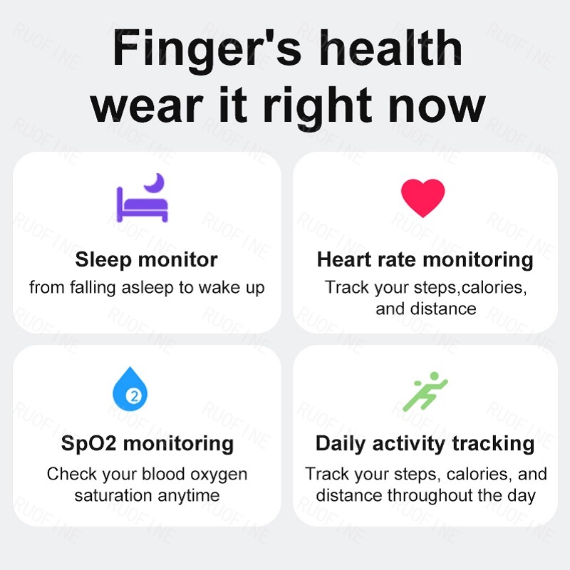 Ring R08 Qring Women's Men Mes - Health Monitors recension och pris