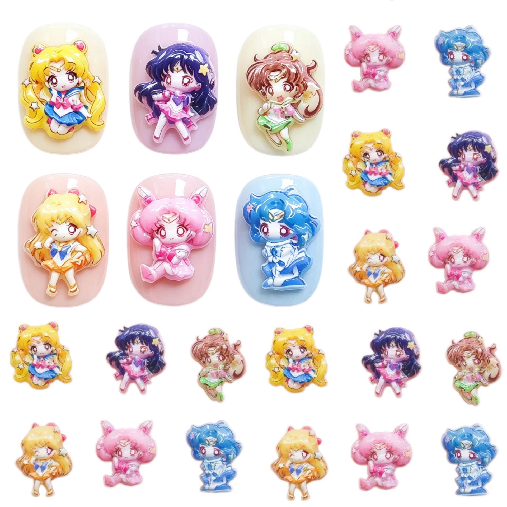 30/100pcs Cartoon for Sailor M - Nail Art recension och pris