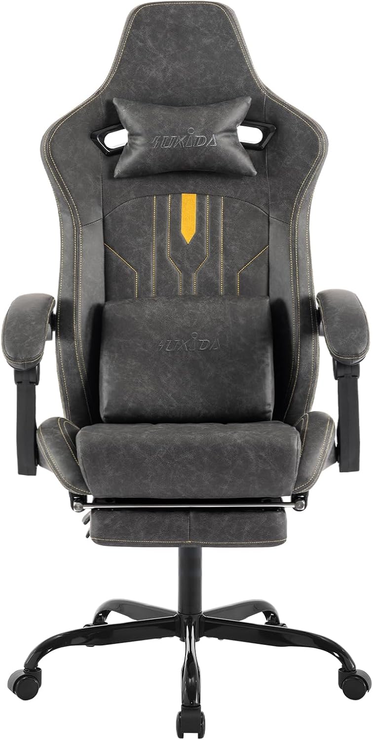Gaming Chair with Footrest Erg - Massage recension och pris