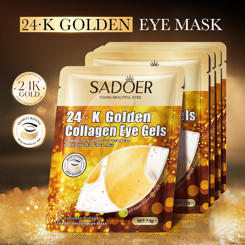 SADOER 24K Gold Collagen Cryst - Collagen Under Eye Patches recension och pris