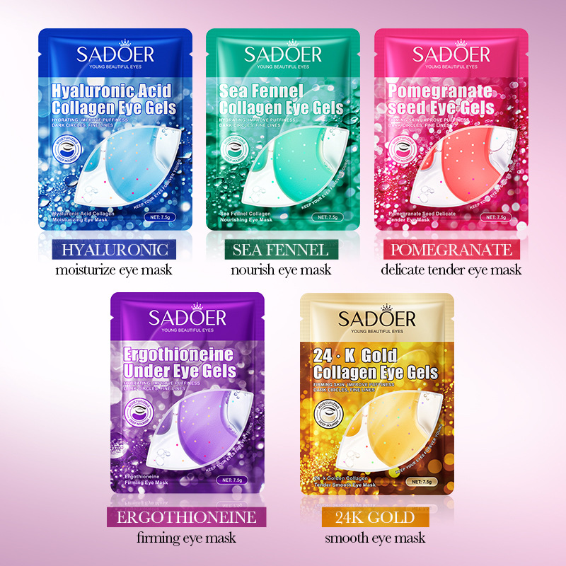 SADOER 24K Gold Collagen Cryst - Collagen Under Eye Patches recension och pris