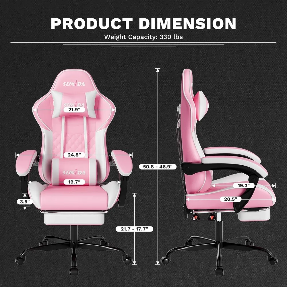 Ergonomic Gaming Chairs for Ad - Massage recension och pris