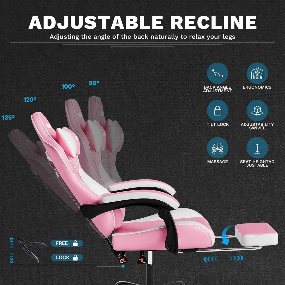 Ergonomic Gaming Chairs for Ad - Massage recension och pris