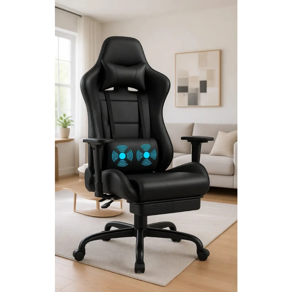 Gaming Chair with Footrest Mas - Massage recension och pris