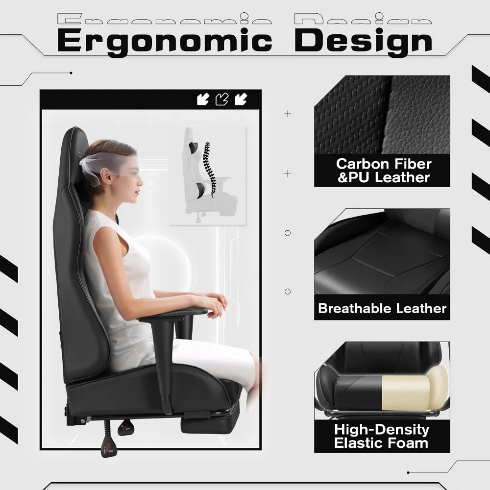 Gaming Chair with Footrest Mas - Massage recension och pris