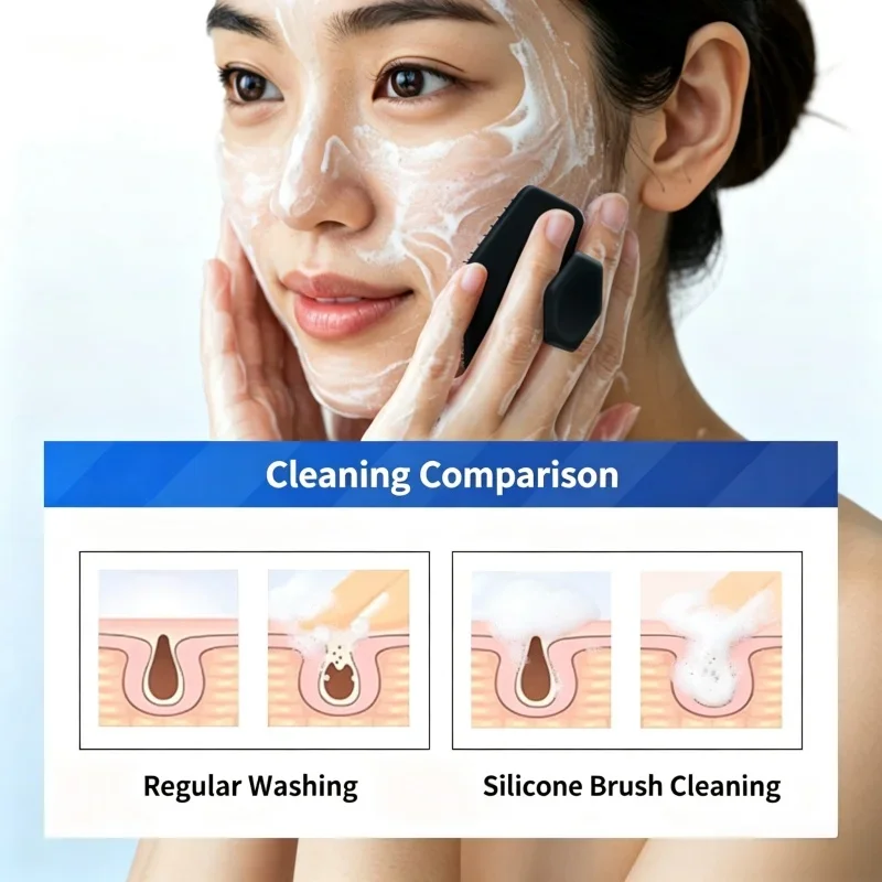 Silicone Facial Cleaning Brush - Silicone Face Scrubber Electric recension och pris