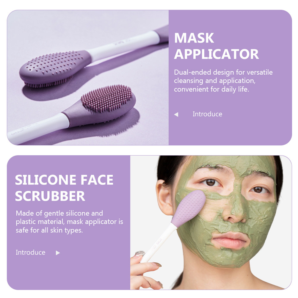 Dual-Head Silicone Face Mask B - Silicone Face Scrubber Electric recension och pris