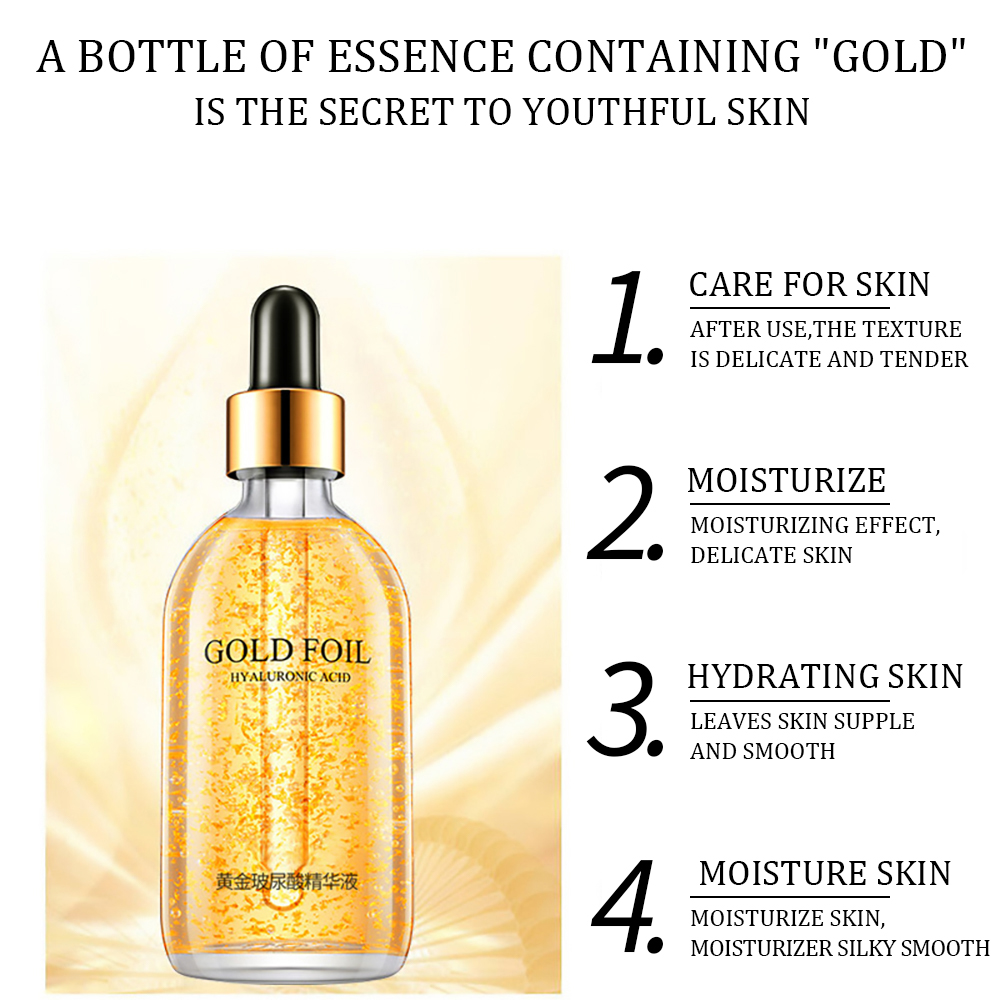 100ml 24k Gold Hyaluronic Acid - Hyaluronic Acid Facial Serum recension och pris